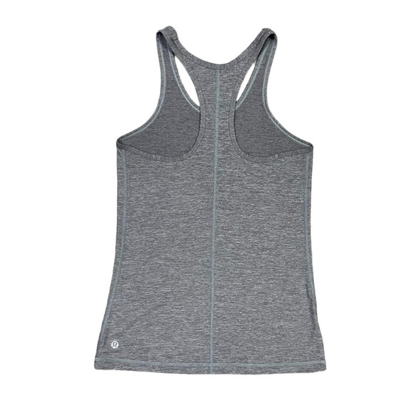 Lululemon Tank Top Women’s Size 6 US Grey Heathered Racerback - Picture 5 of 7